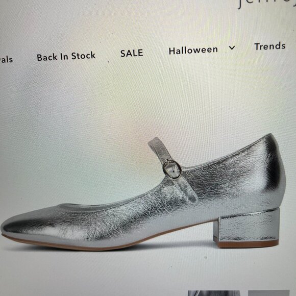 NIB Jeffrey Campbell Top Tier Silver Ballet Pump 7.5 - Picture 3 of 3